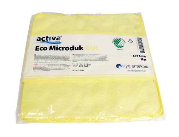 Mikrofiberduk Activa Eco gul